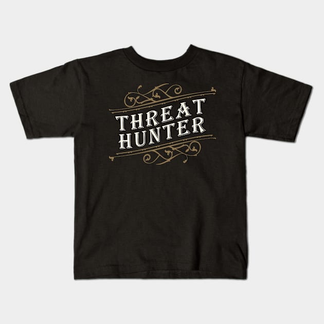 Threat Hunter Kids T-Shirt by DFIR Diva